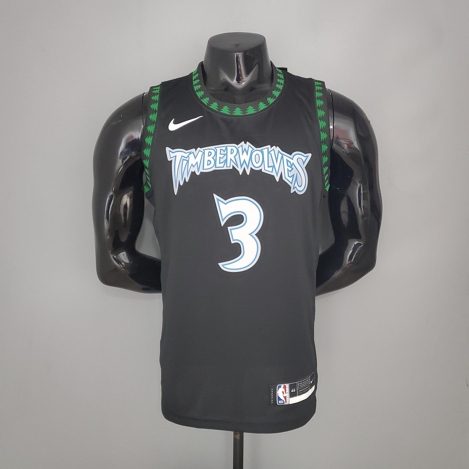 Marbury#3 2018 Retro Timberwolves Black Nba Jersey