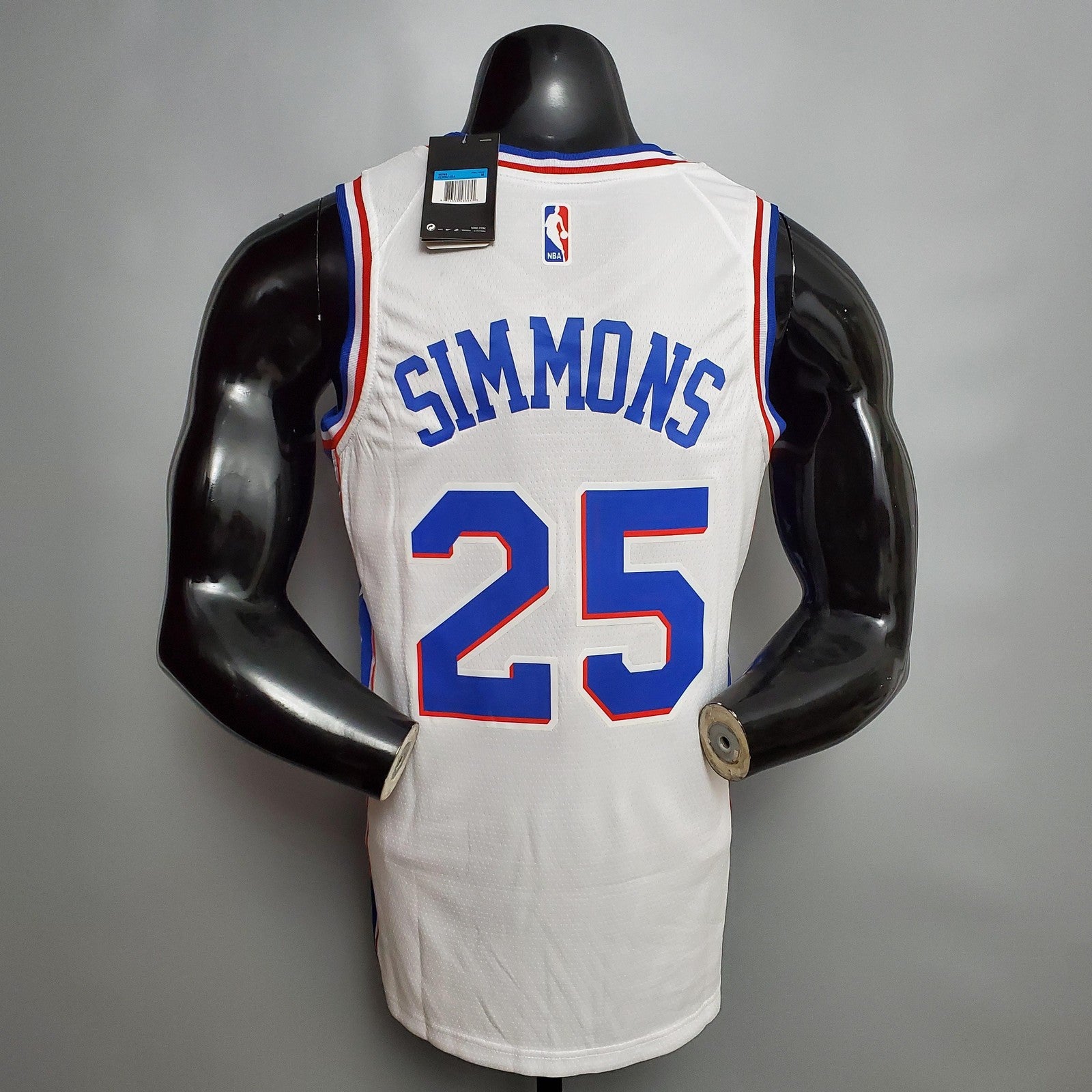 Simmons#25 Detroit Pistons White Nba Jersey Nike Connect Recognition