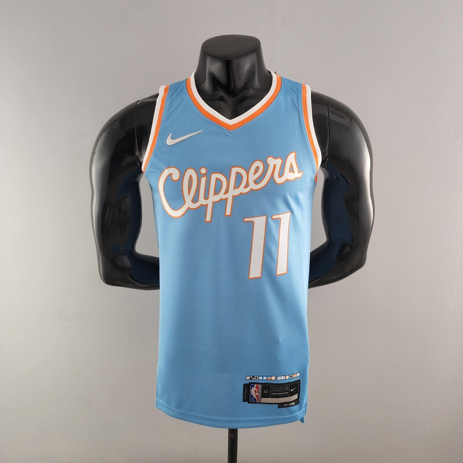 2022 Wall#11 Los Angeles Clippers City Edition Nba Jersey Blue