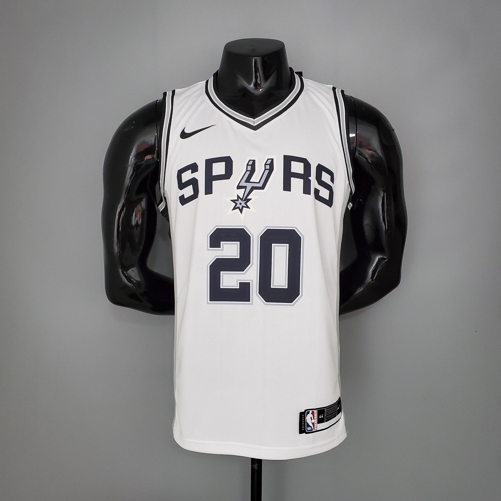 Ginobili#20 Spurs White Nba Jersey