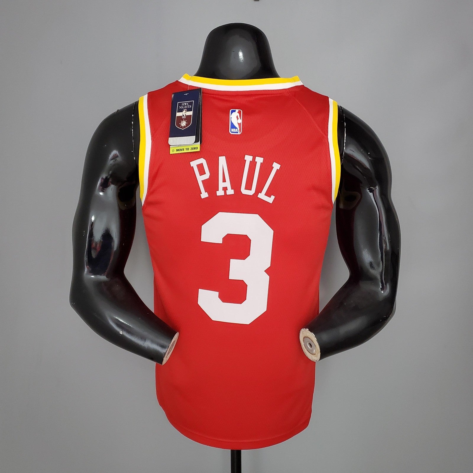 Paul#3 Rockets Retro Red Nba Jersey