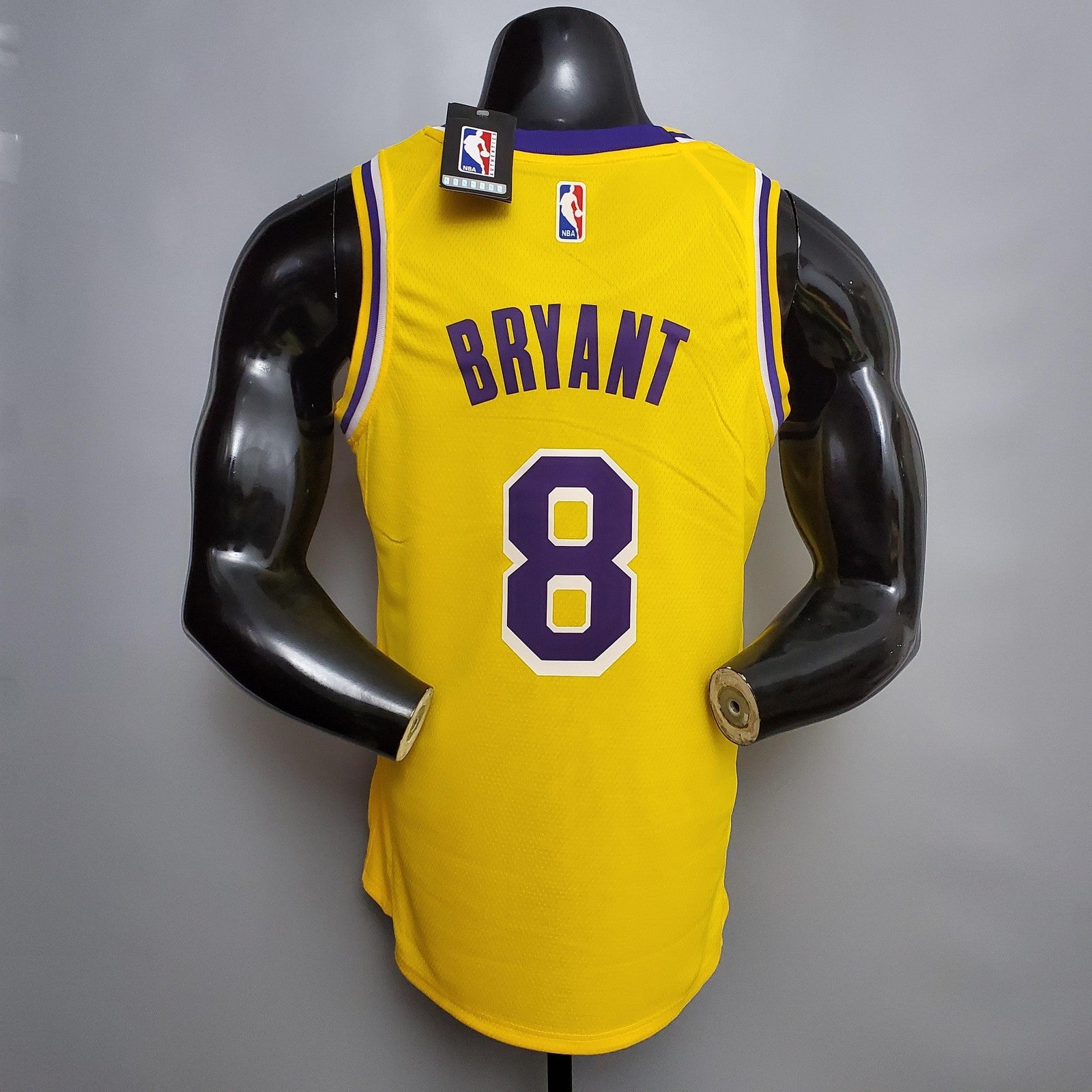 Bryant #8 Lakers Commemorative Edition Round Neck Yellow Nba Jersey Nike Connect Recogn