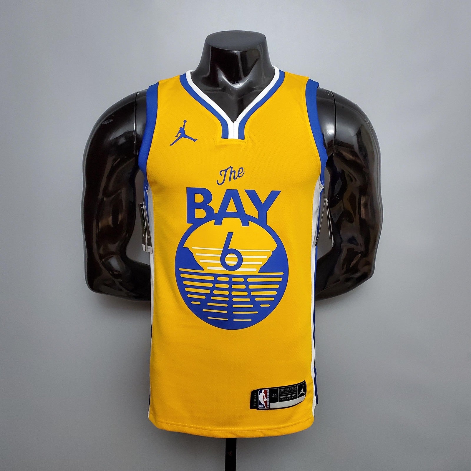 New Young#6 Golden State Warriors Yellow Nba Jersey