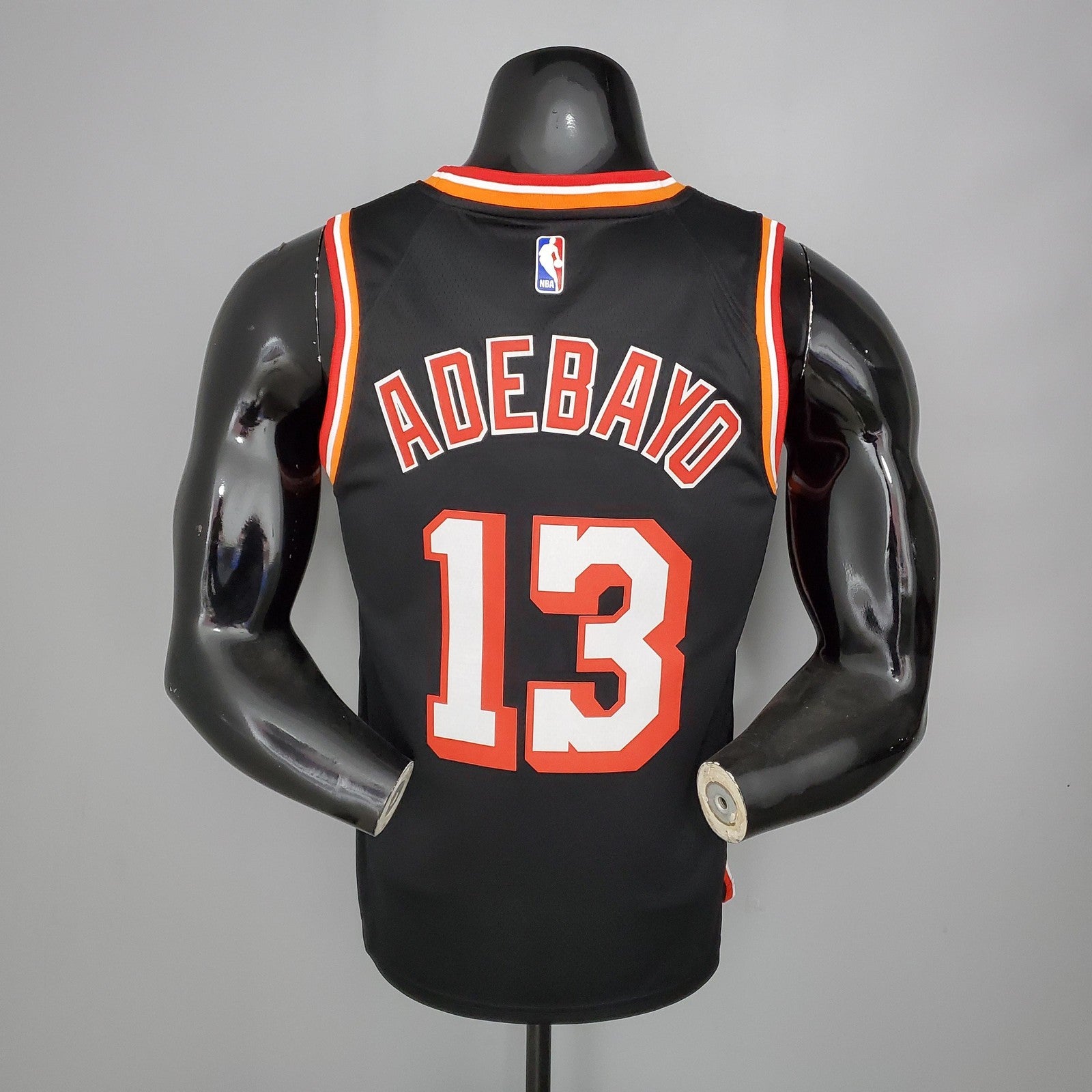2018 Adebayo#13 Heat Retro Night Black Nba Jersey