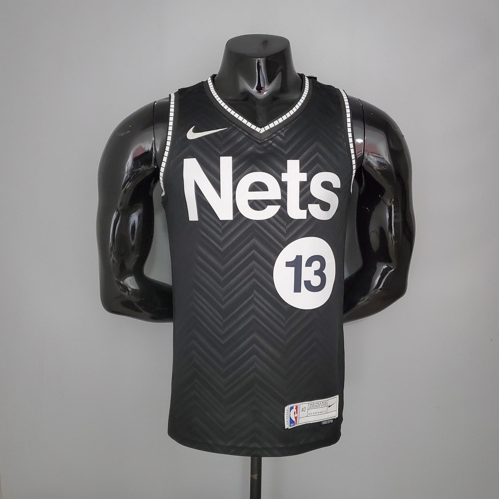 2021 Harden#13 Brooklyn Nets Bonus Edition Black Nba Jersey 2