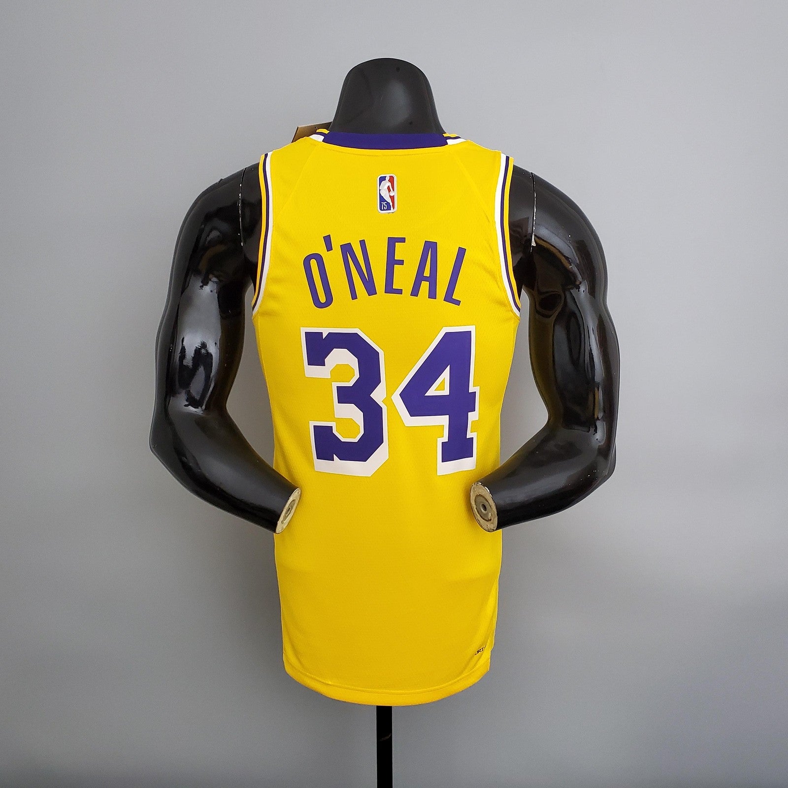 75th Anniversary Lakers Yellow Nba Jersey