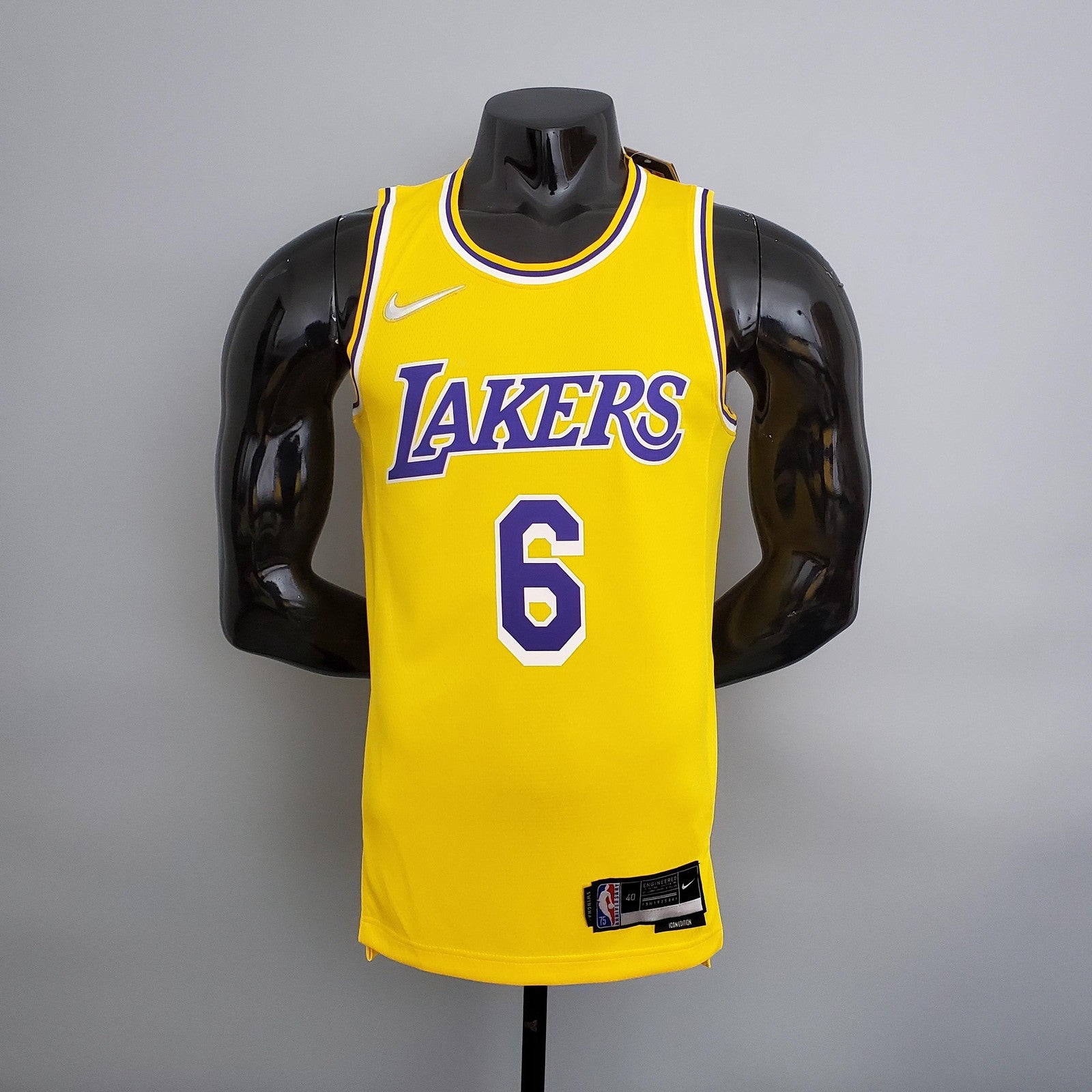 75th Anniversary Lakers Yellow Nba Jersey