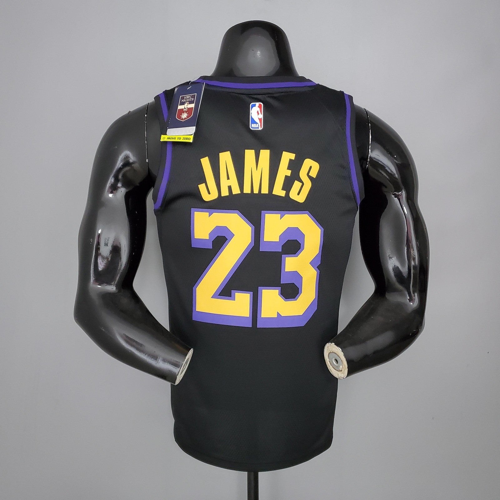 2021 James#23 Los Angeles Lakers Black Latin Black Nba Jersey