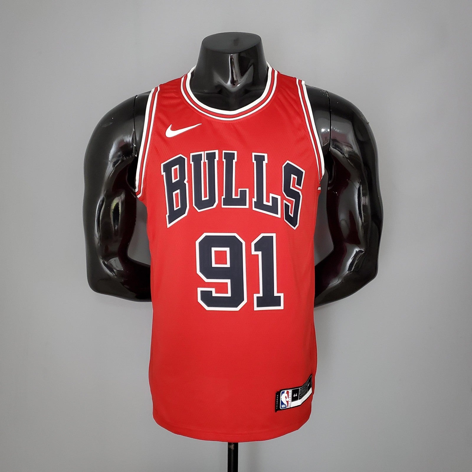 Rooman#91 Chicago Bulls Red Nba Jersey