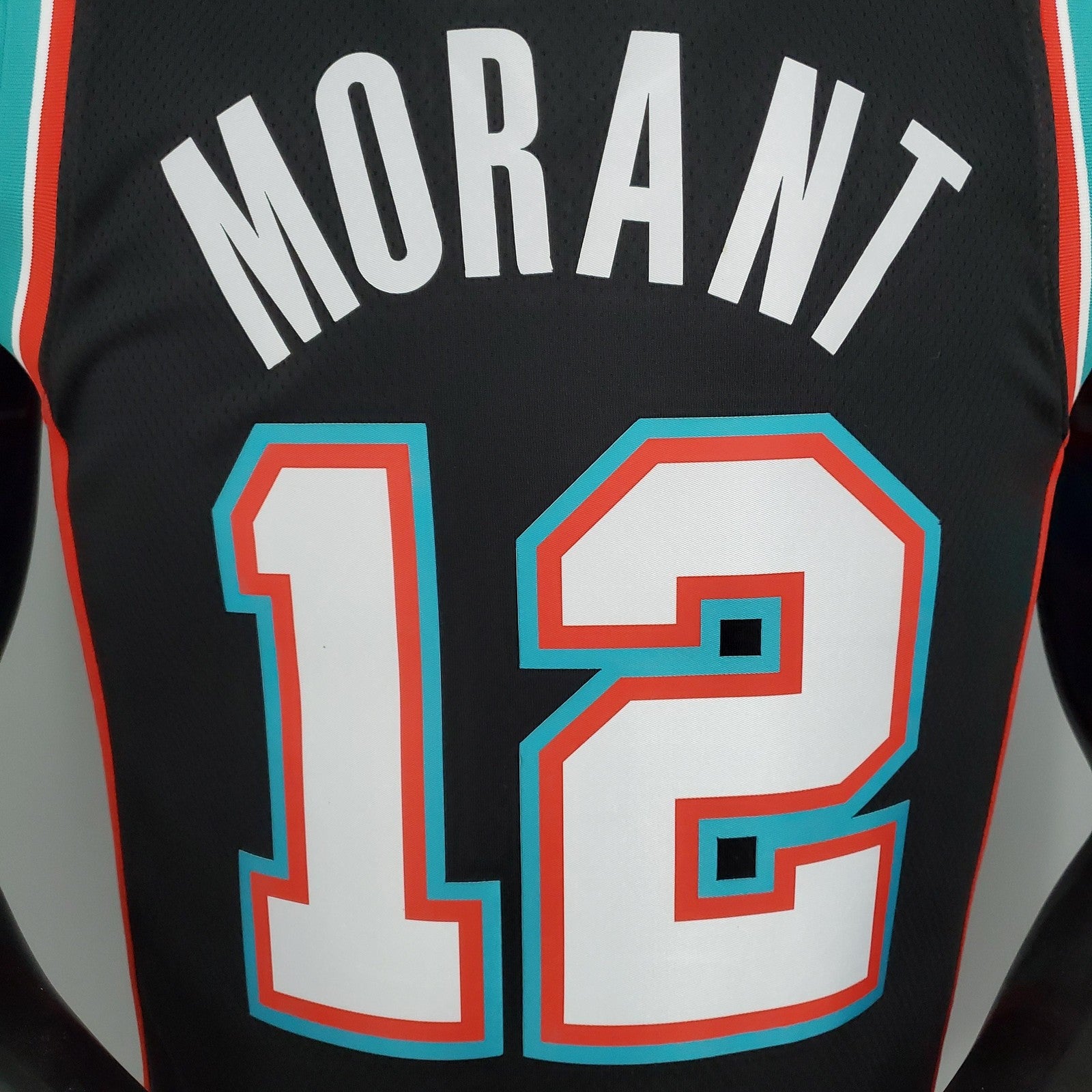 Morant#12 Grizzlies Retro Black Nba Jersey