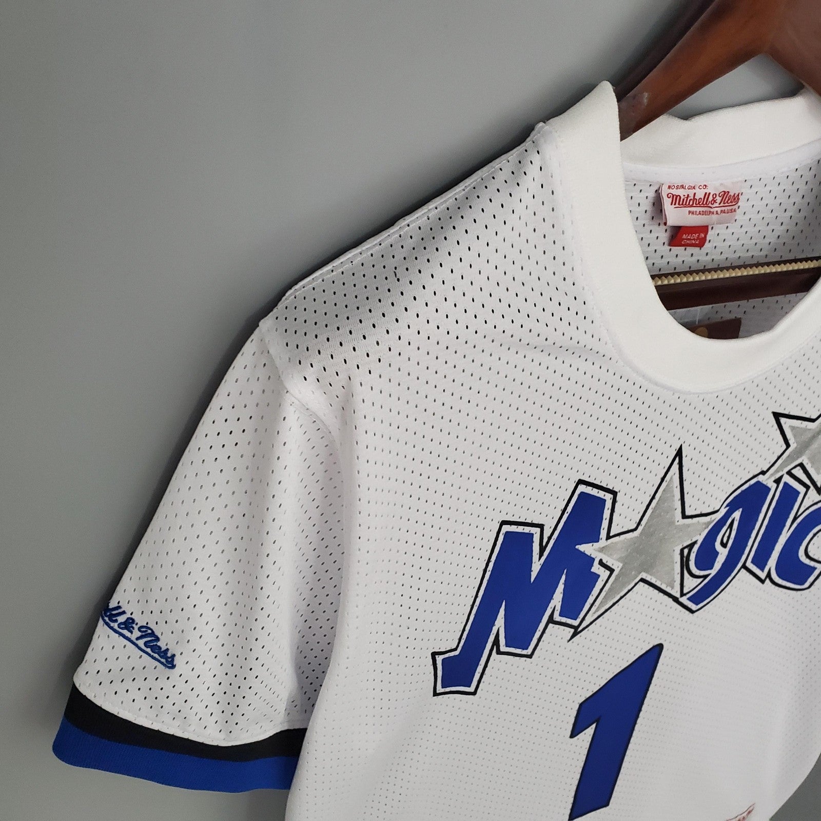 Mitchellness Magic White No 1 Mcgrady Retro Mesh Short Sleeve