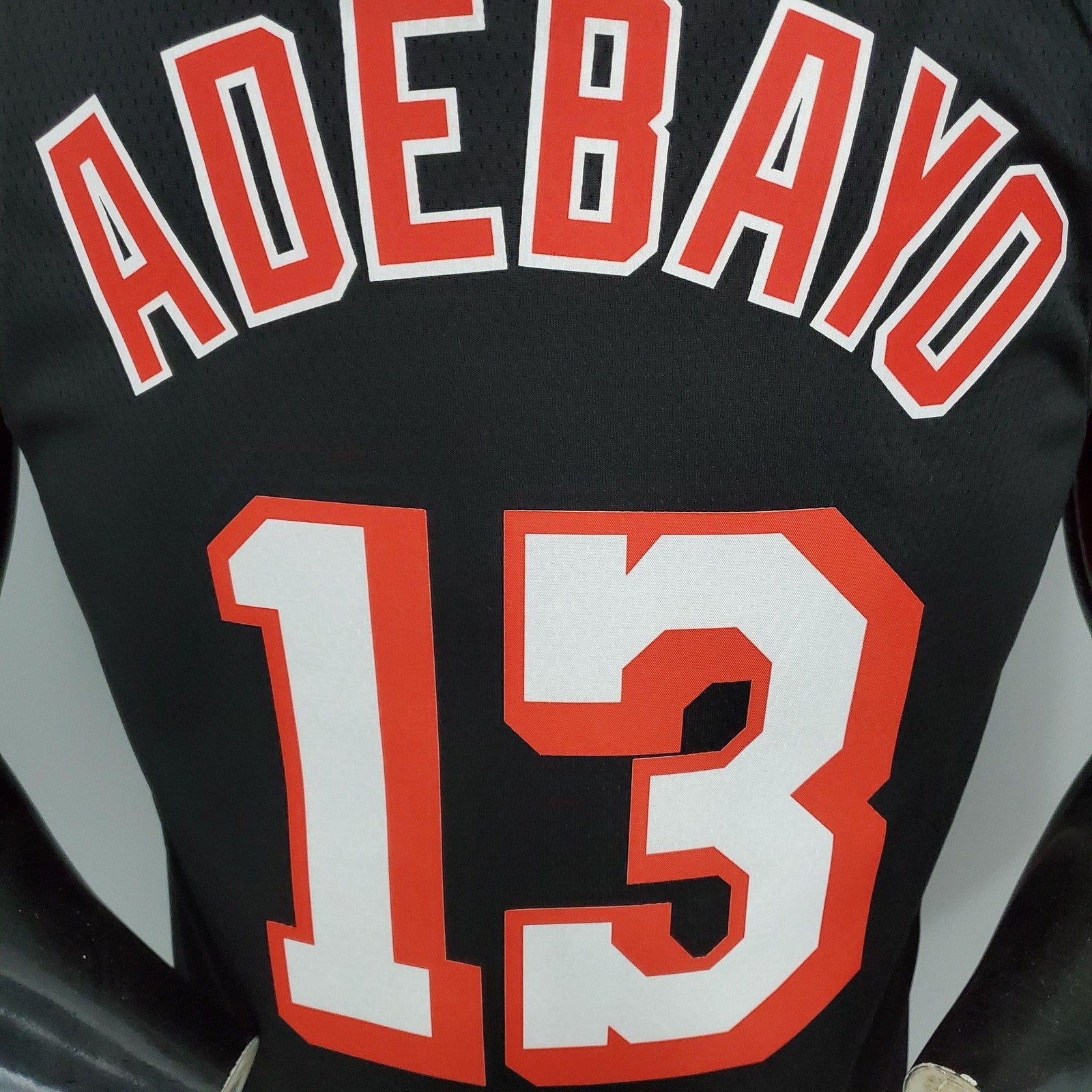2018 Adebayo#13 Heat Retro Night Black Nba Jersey