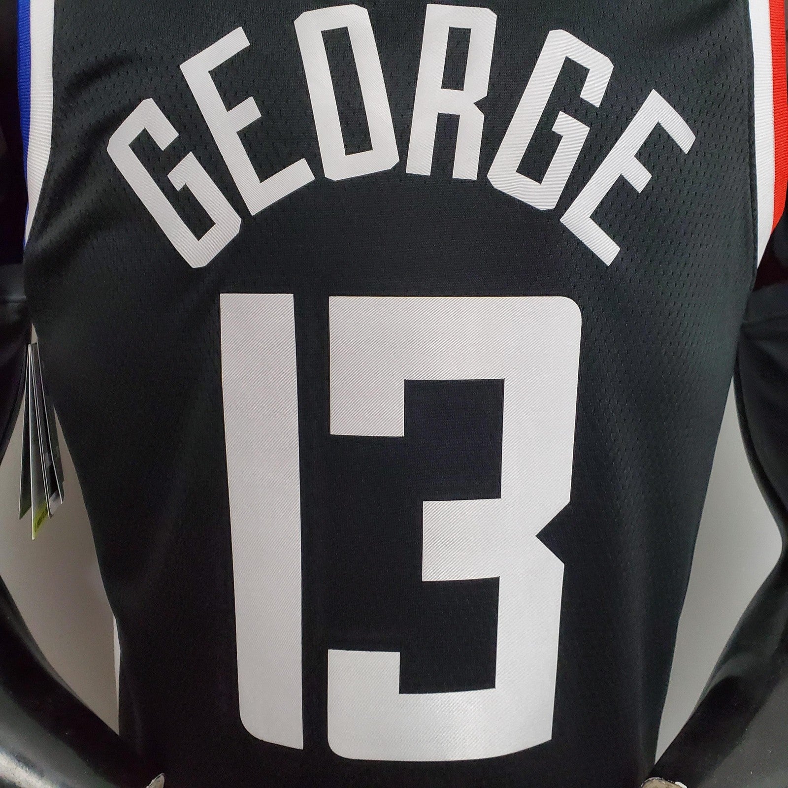 New George #13 Los Angeles Clippers Black Nba Jersey