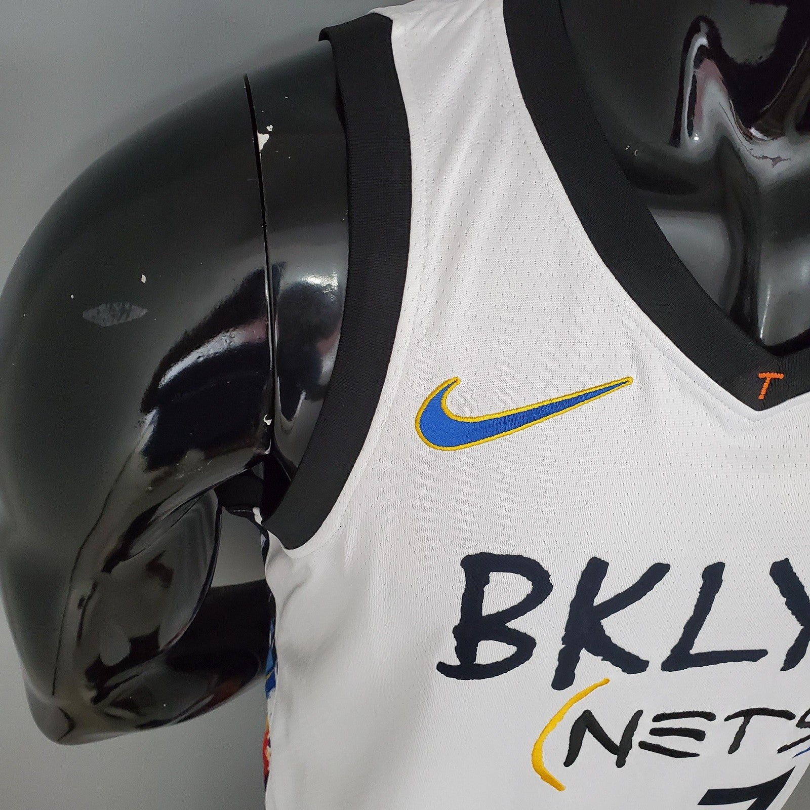 Durant#7 Brooklyn Nets Graffiti White Nba Jersey