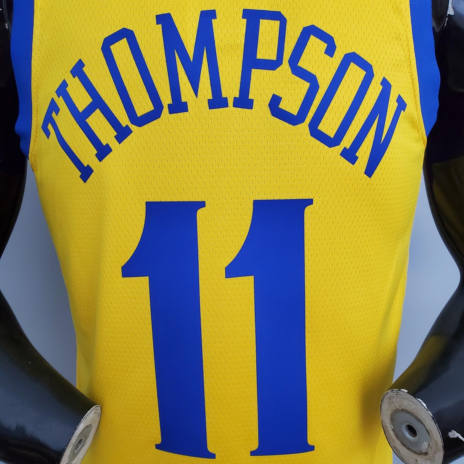 2018 Golden State Warriors Thompson#11 Chinese Dragon Robe Yellow Nba Jersey