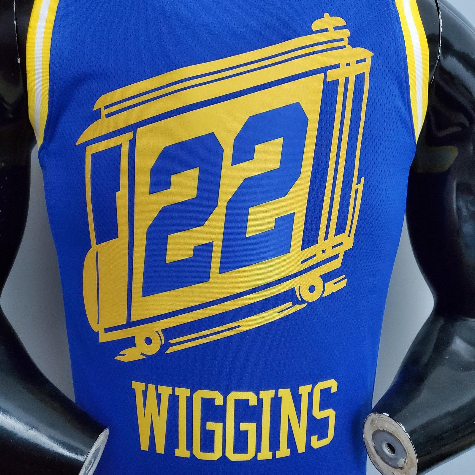 Tram Version Wiggins#22 Golden State Warriors Blue Nba Jersey