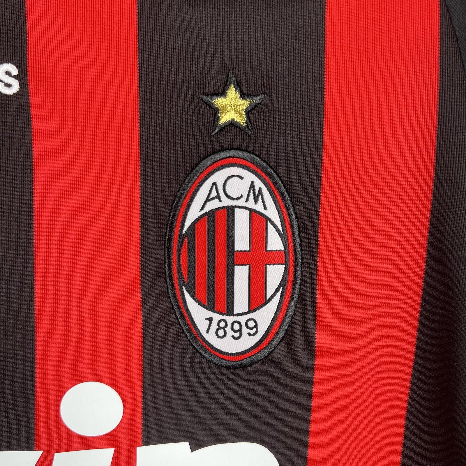 Retro Long Sleeve Ac Milan 08 09 Home