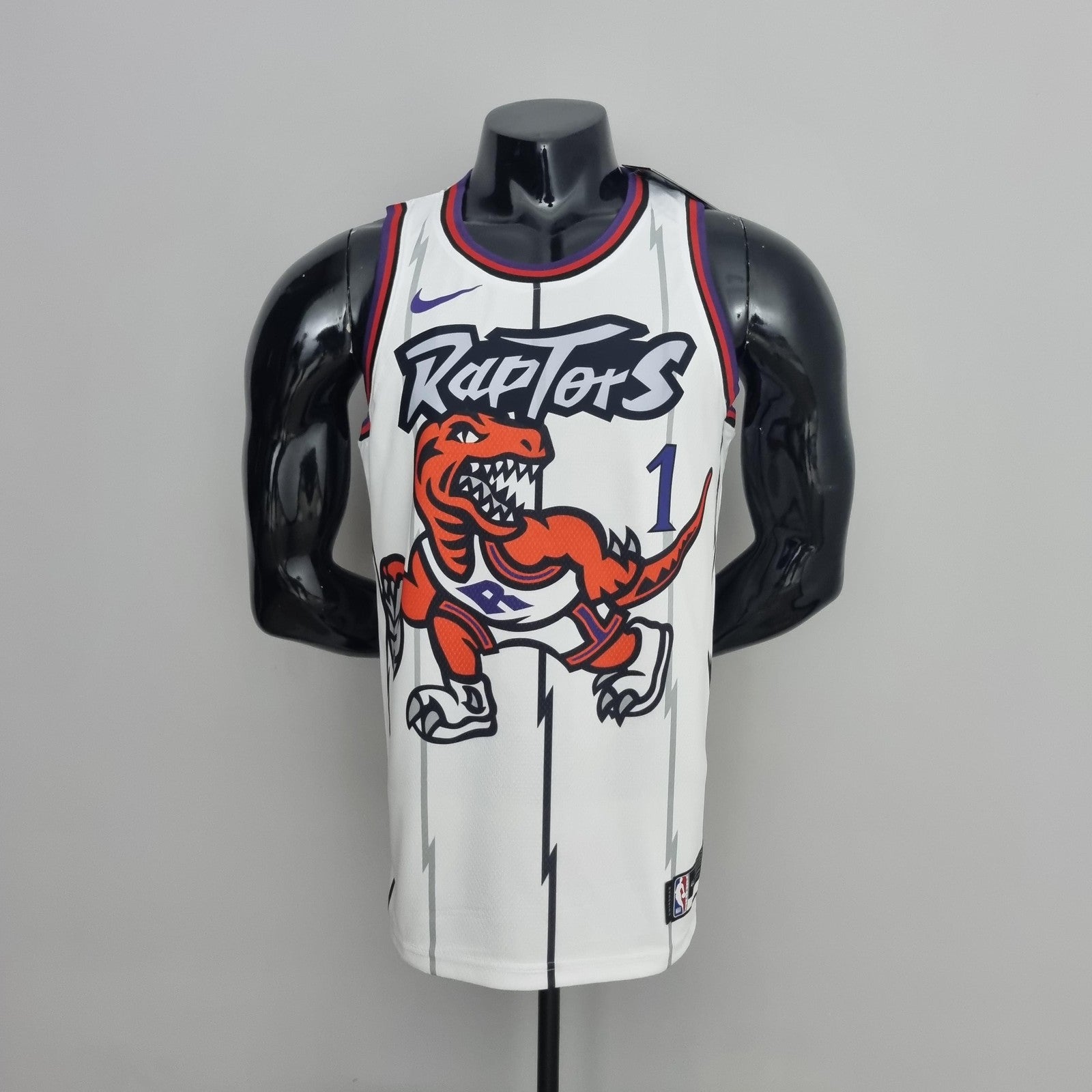 Toronto Raptors Mcgrady#1 White Nba Jersey