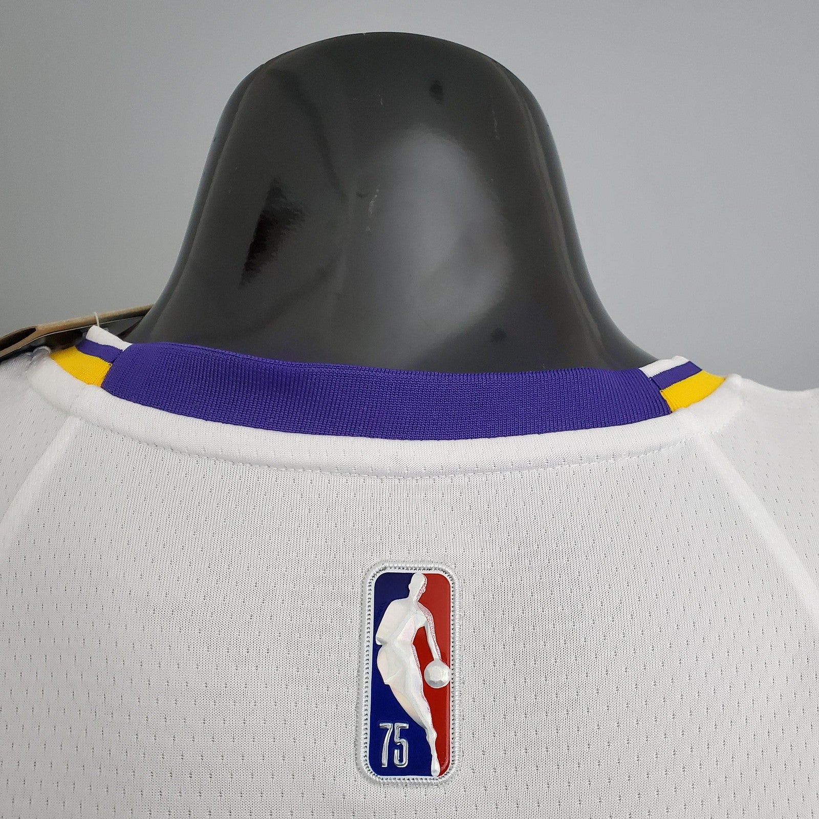 75th Anniversary Lakers White Nba Jersey