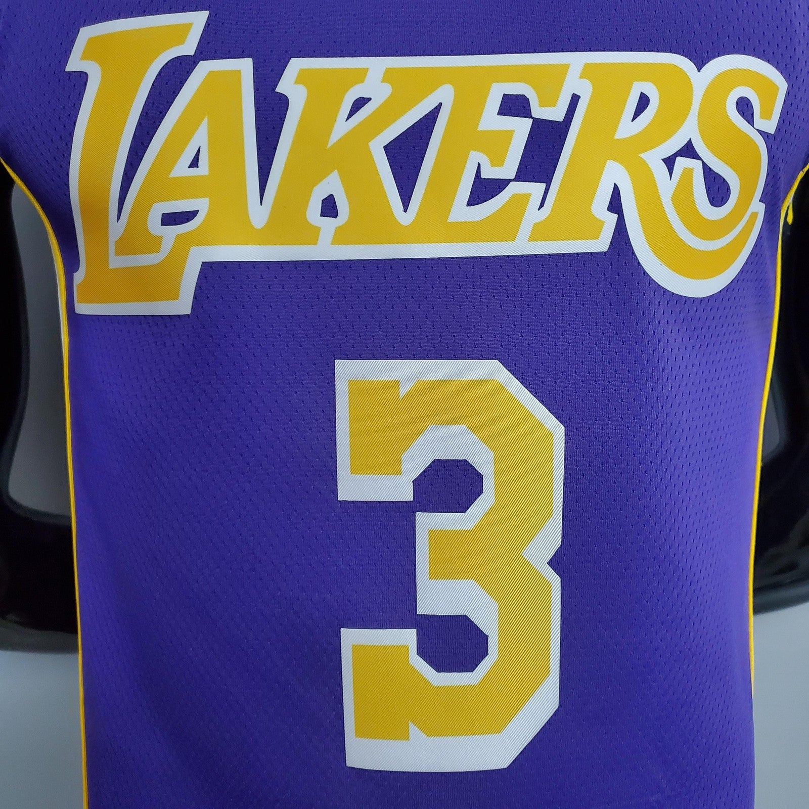 New Lakers Jordan Davis#3 Theme Purple Round Neck