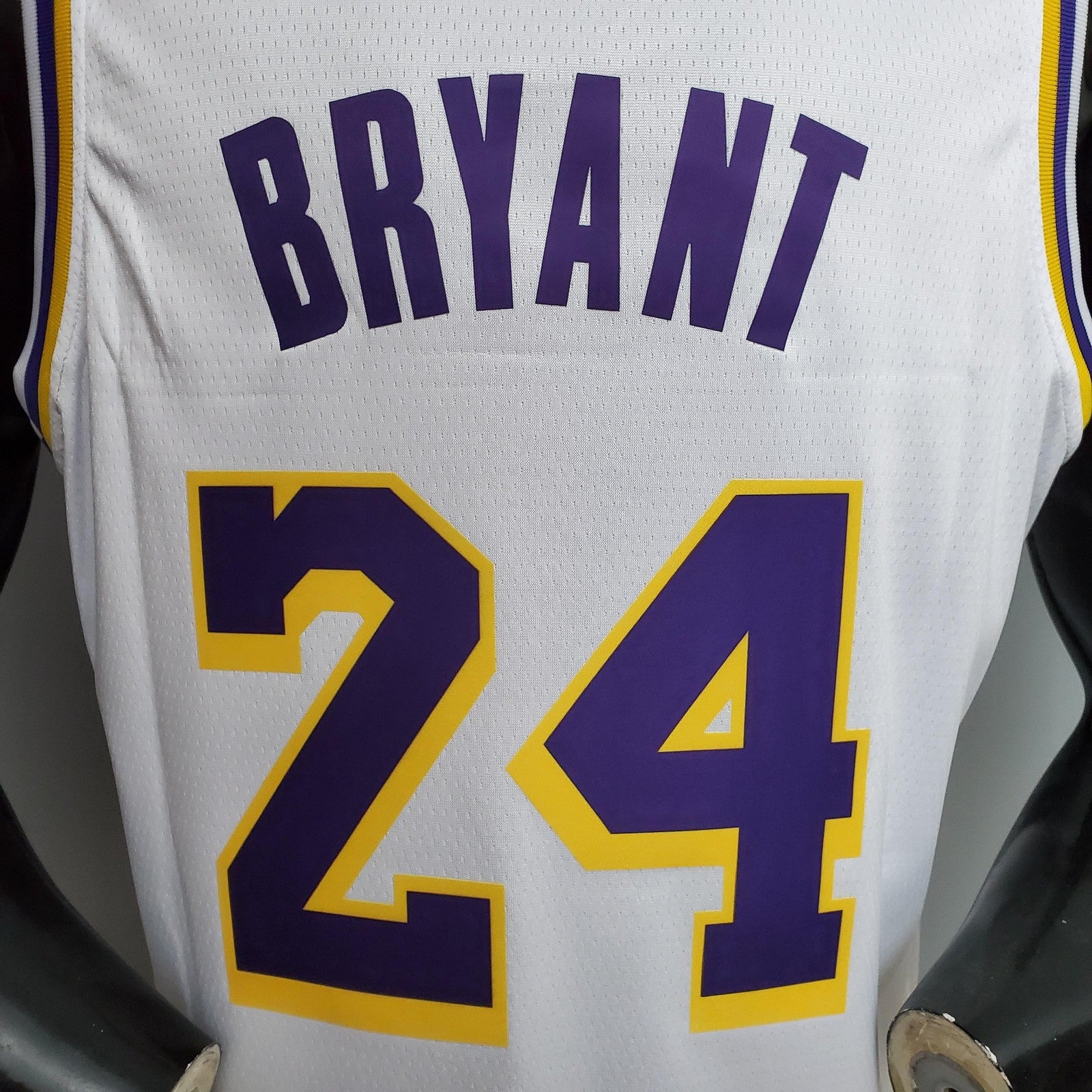 Bryant #24 Lakers Round Neck White Nba Jersey Nike Connect Recognition