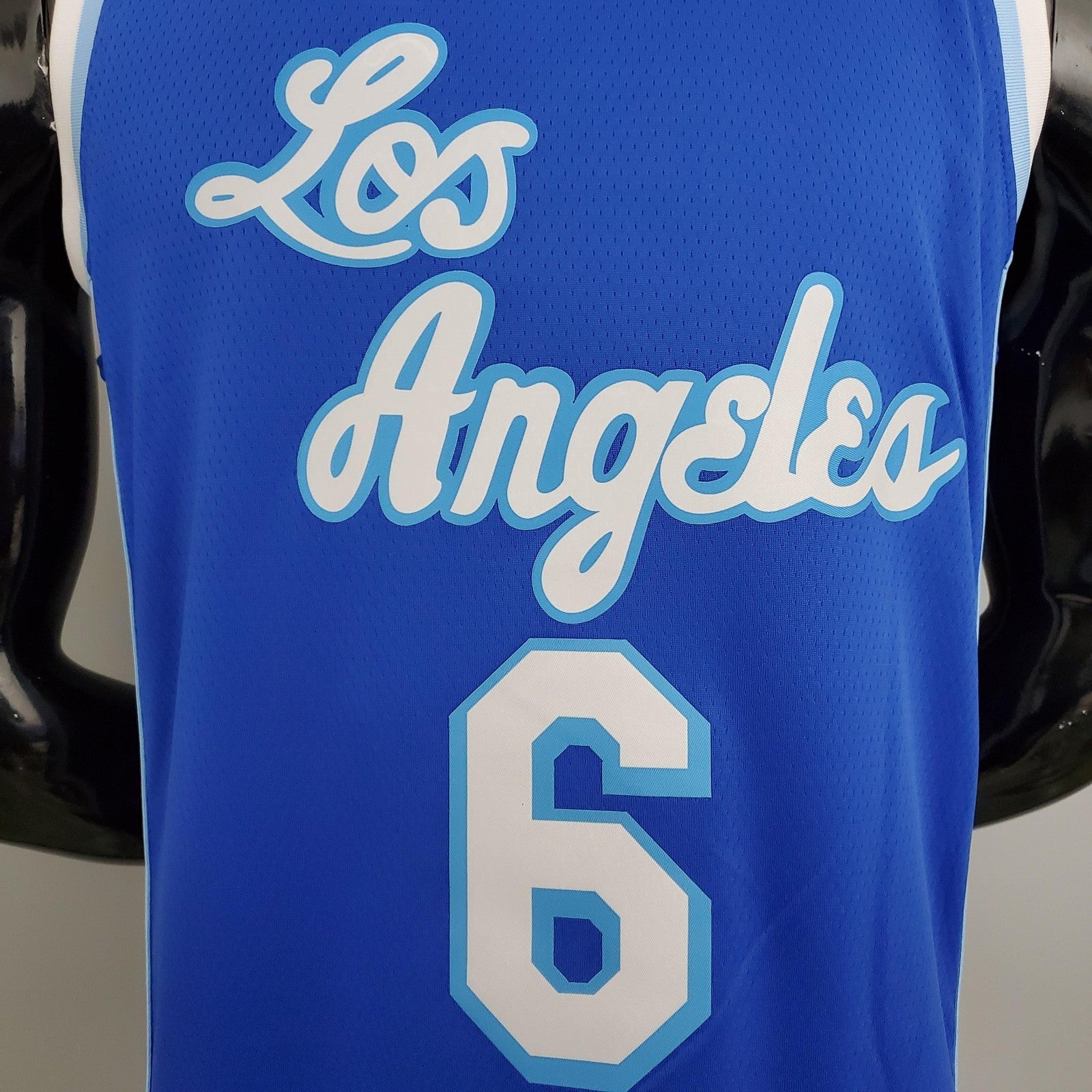 Los Angeles Lakers James#6 Latin Night (high Head) Blue Nba Jersey