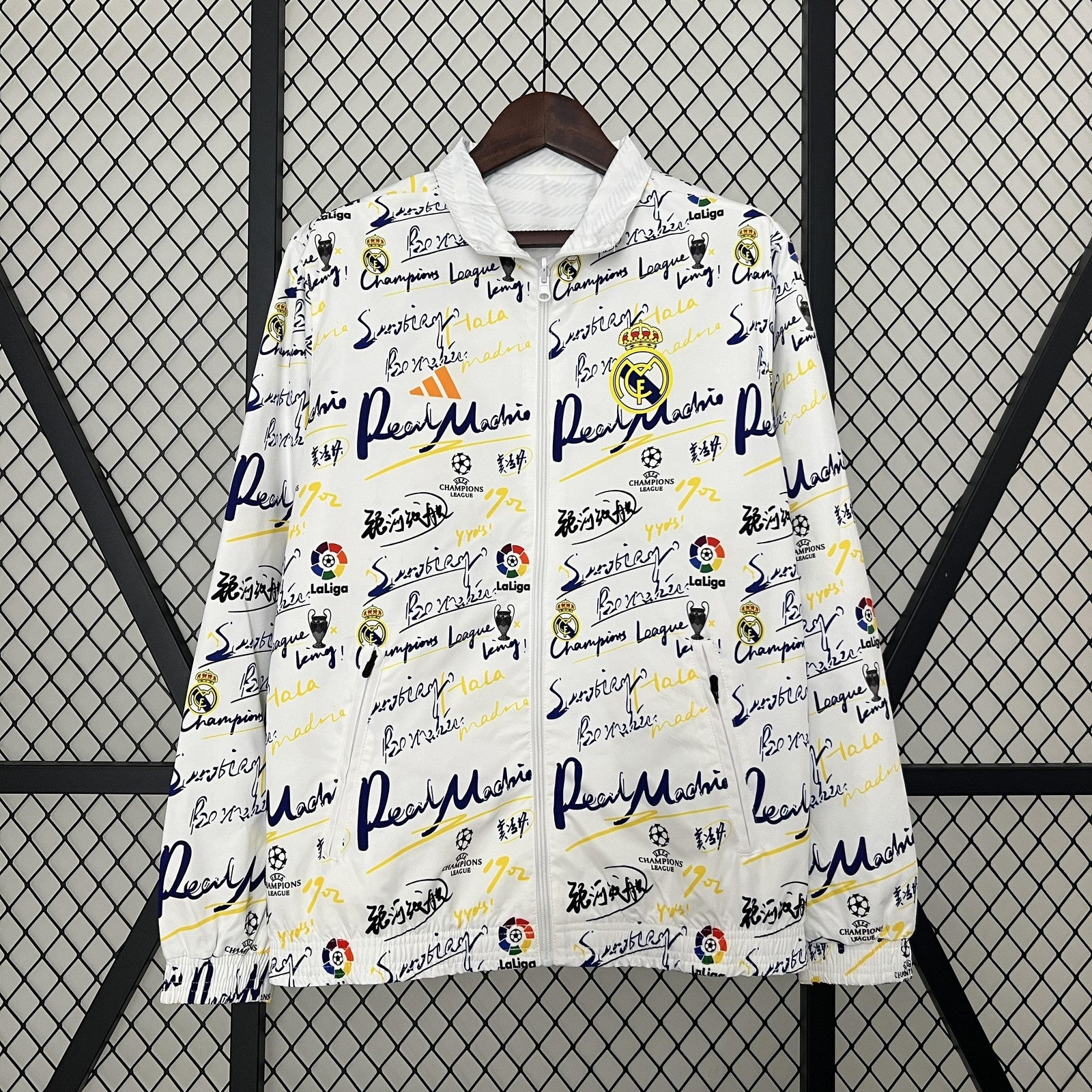 24 25 Real Madrid Trench Coat Reversible 4