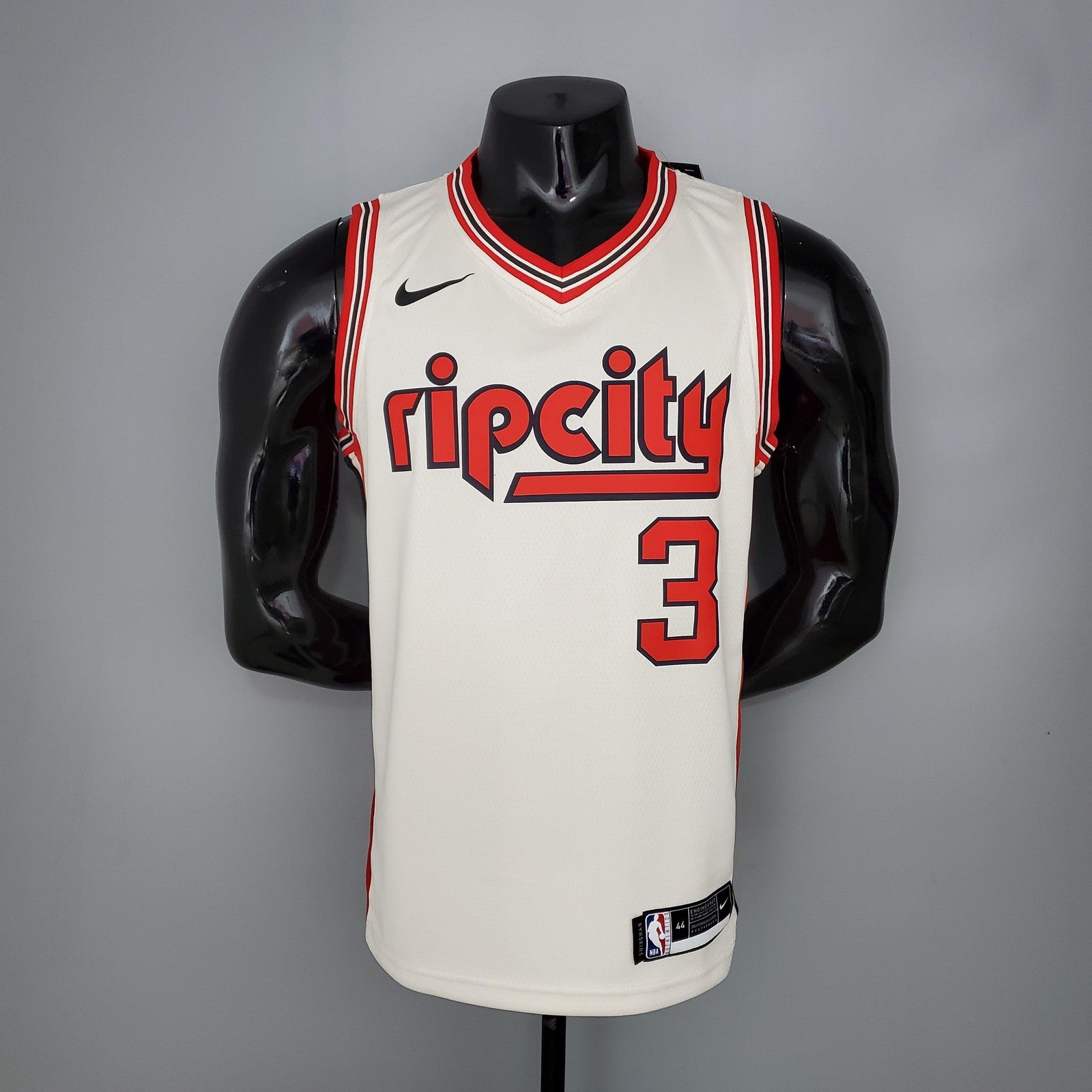 Mccollum#3 Portland Trail Blazers Beige Nba Jersey