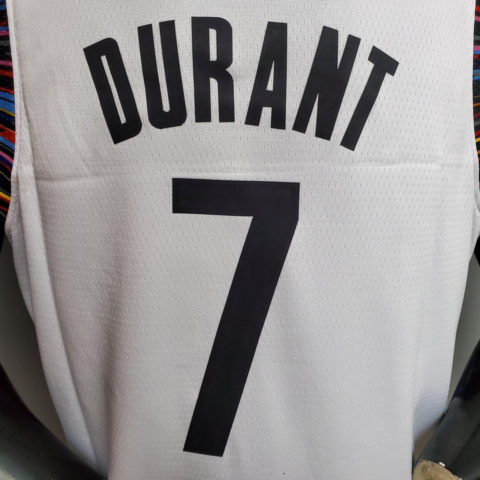 Durant #7 Brooklyn Nets City Version White Nba Jersey Nike Connect Recognition