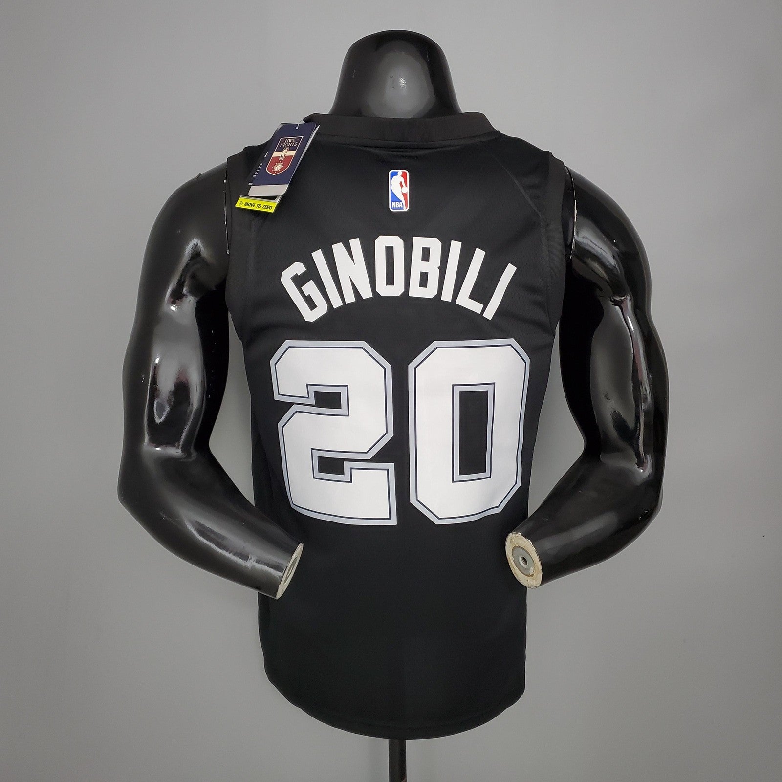New Ginobili#20 Season Spurs City Edition Black Nba Jersey