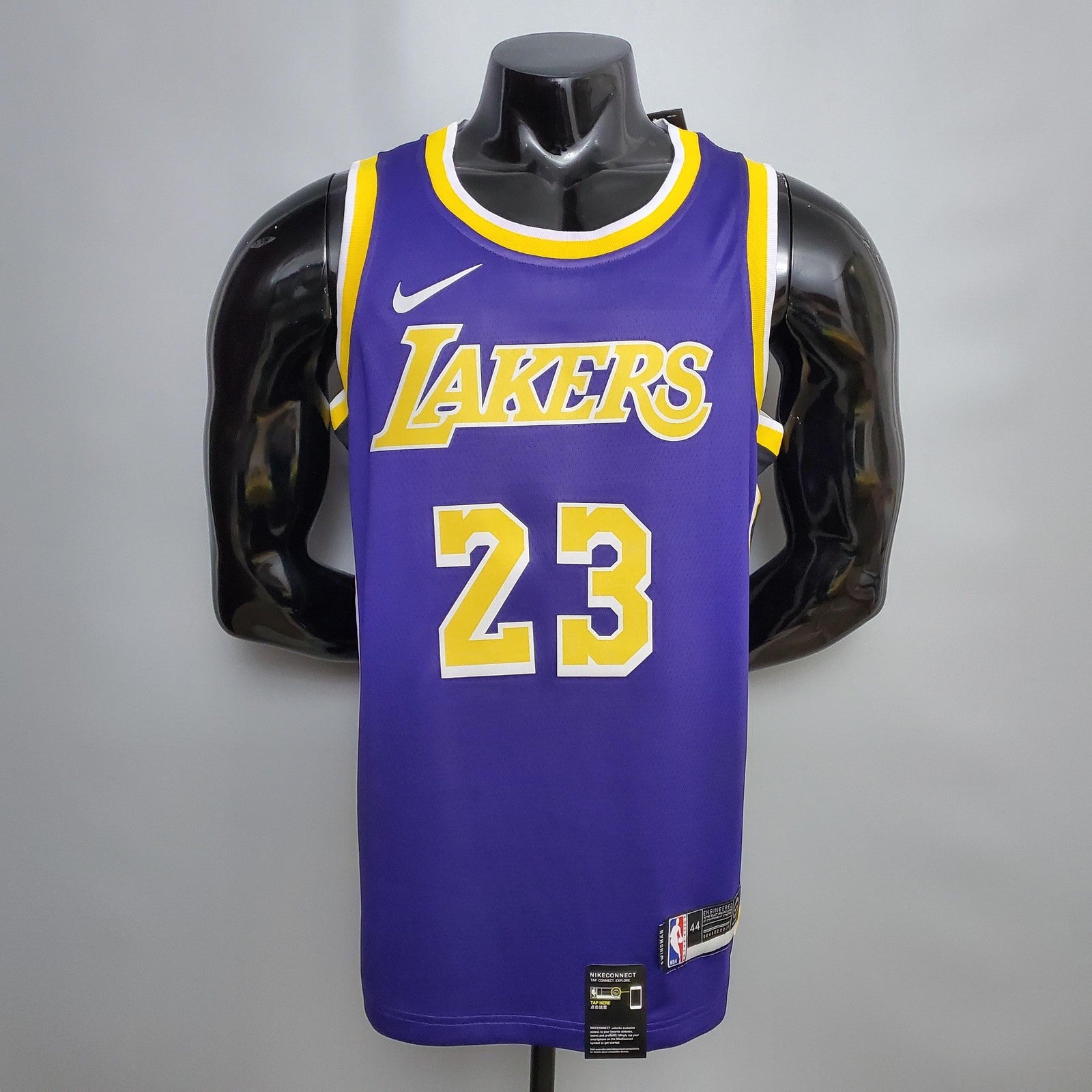 James #23 Lakers Purple Nba Jersey Nike Connect Recognition