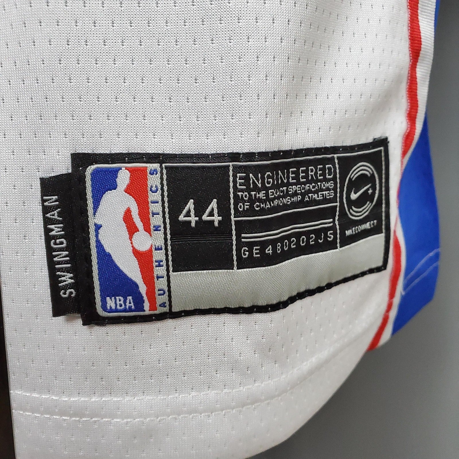 Embiid #21 Detroit Pistons White Nba Jersey Nike Connect Recognition