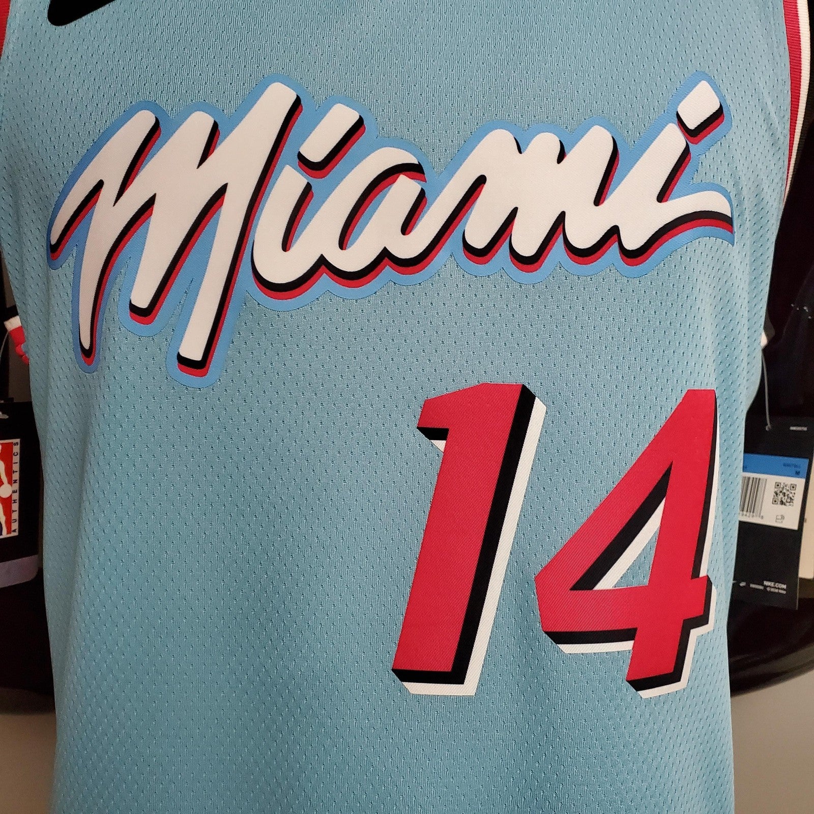 Herro#14 Miami Heat V Neck Blue Nba Jersey Nike Connect Recognition