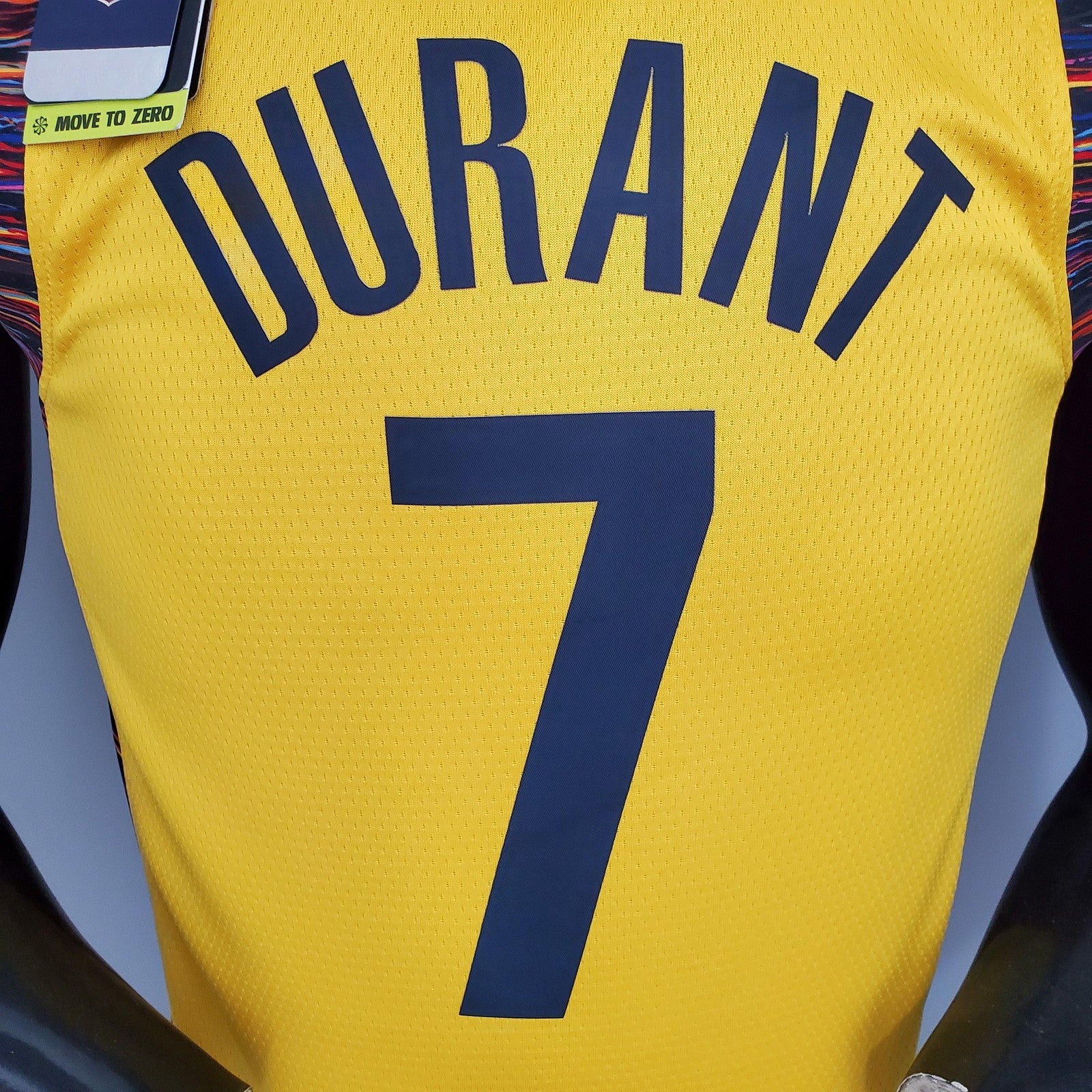 Durant #7 Brooklyn Nets Commemorative Edition Yellow Nba Jersey