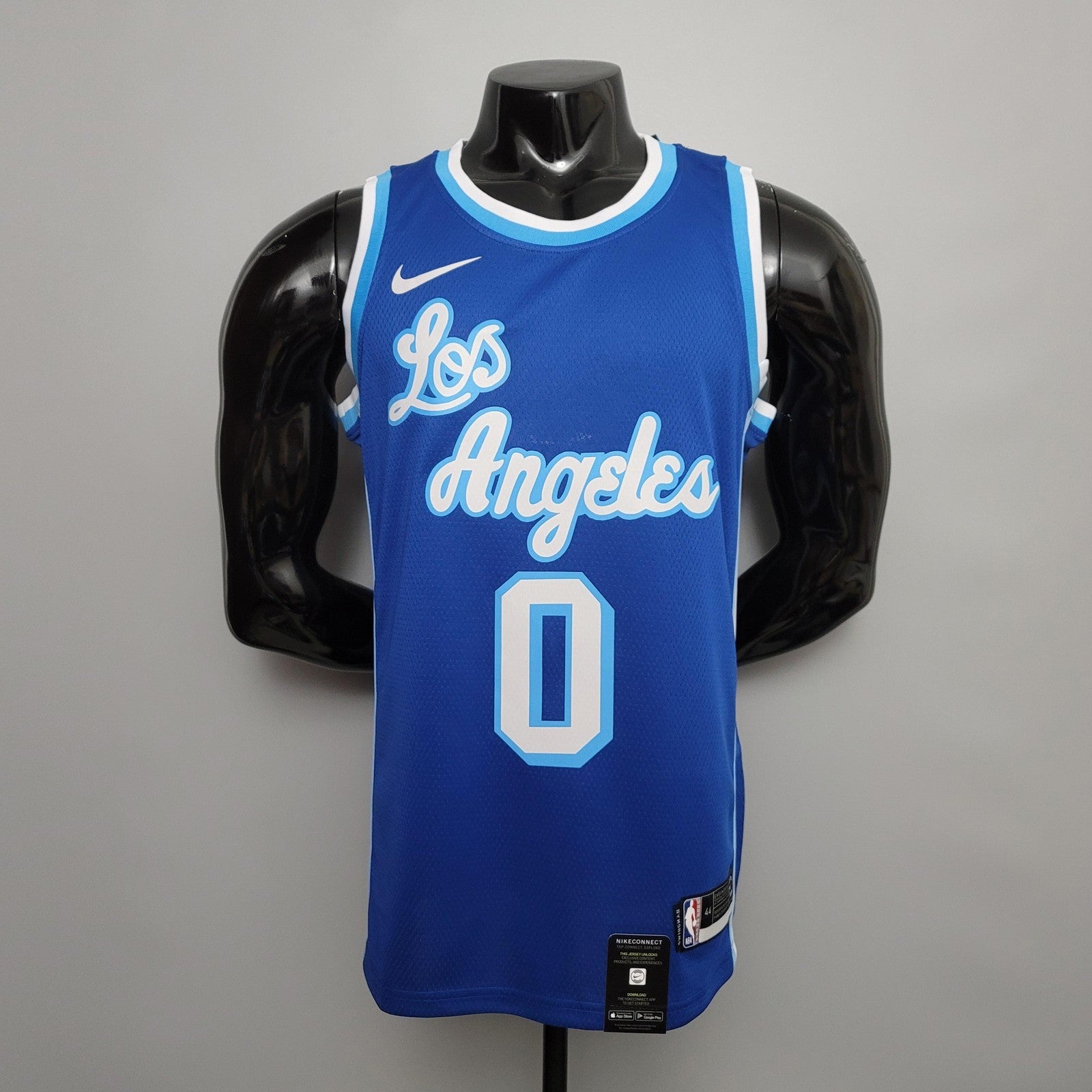 Retro Night Kuzma #0 Los Angeles Lakers Blue Nba Jersey Nike Connect Recognition