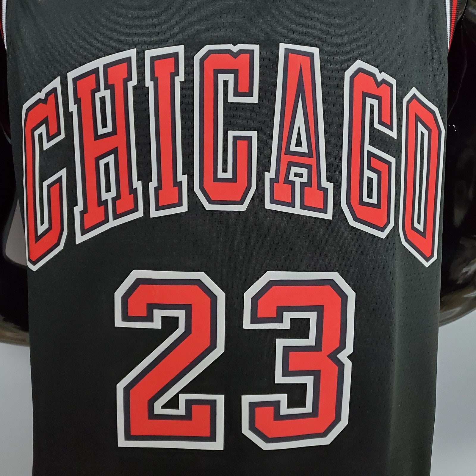 Jordan #23 Chicago Bulls Black Nba Jersey Nike Connect Recognition