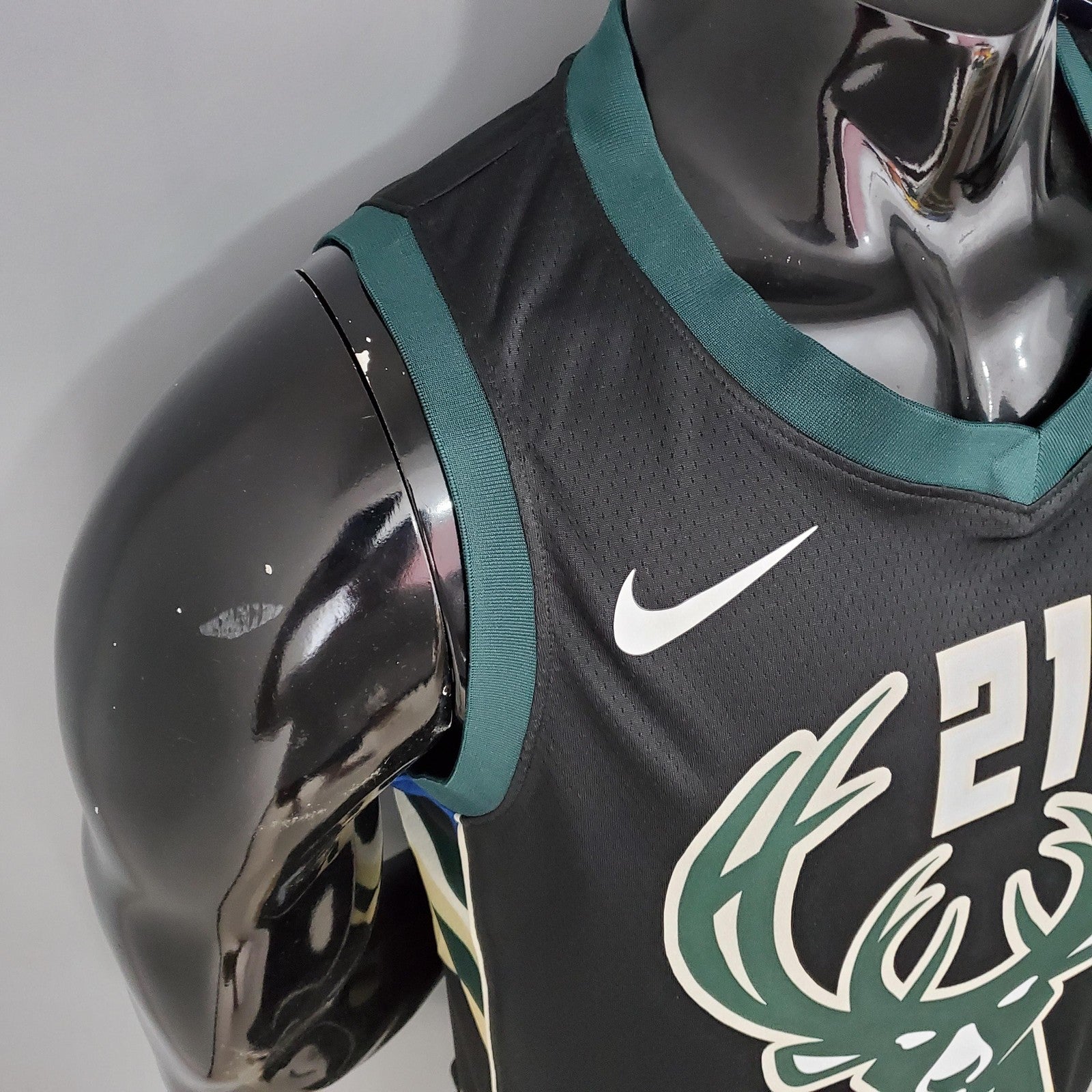 Holidoay#21 Bucks Black Nba Jersey