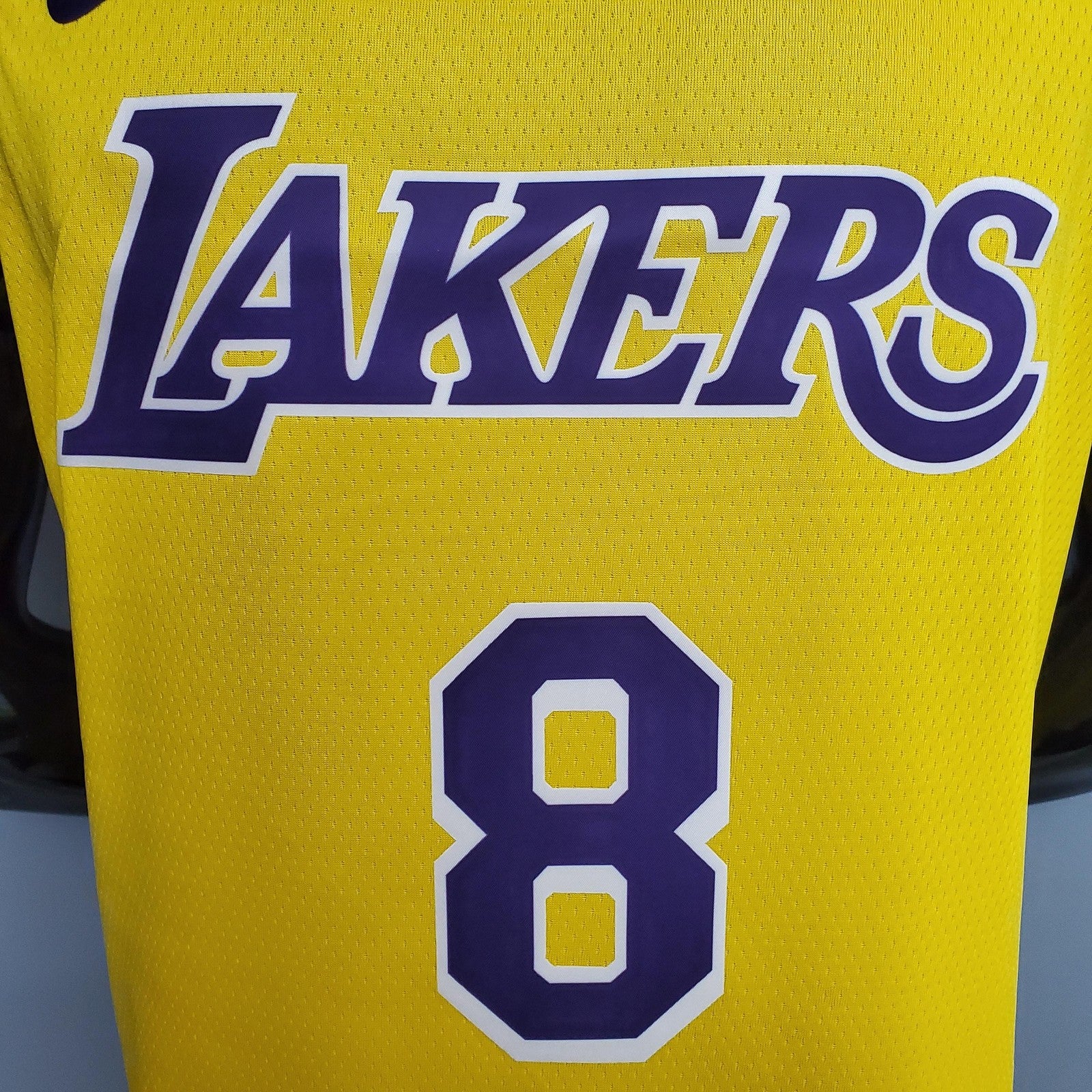 Bryant #8 Lakers Commemorative Edition Round Neck Yellow Nba Jersey Nike Connect Recogn