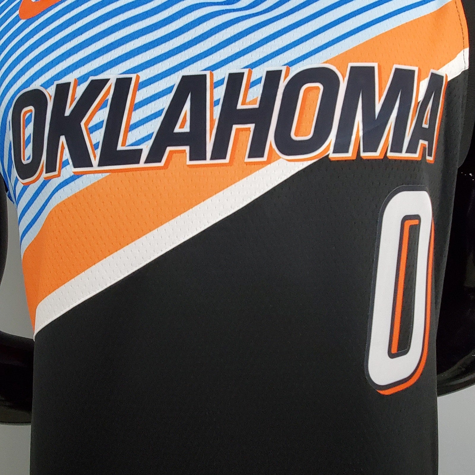 Thunder Westbrook #0 City Edition Black Nba Jersey