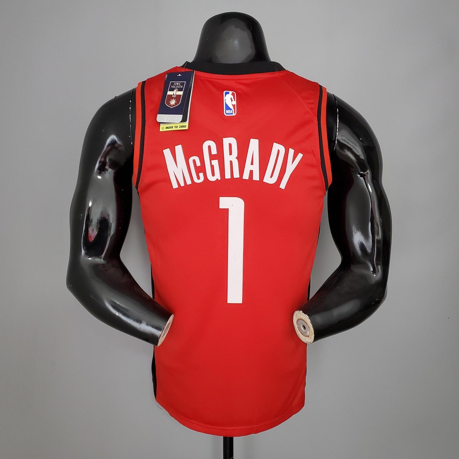 2021 Mcgrady#1 Rockets Red Nba Jersey