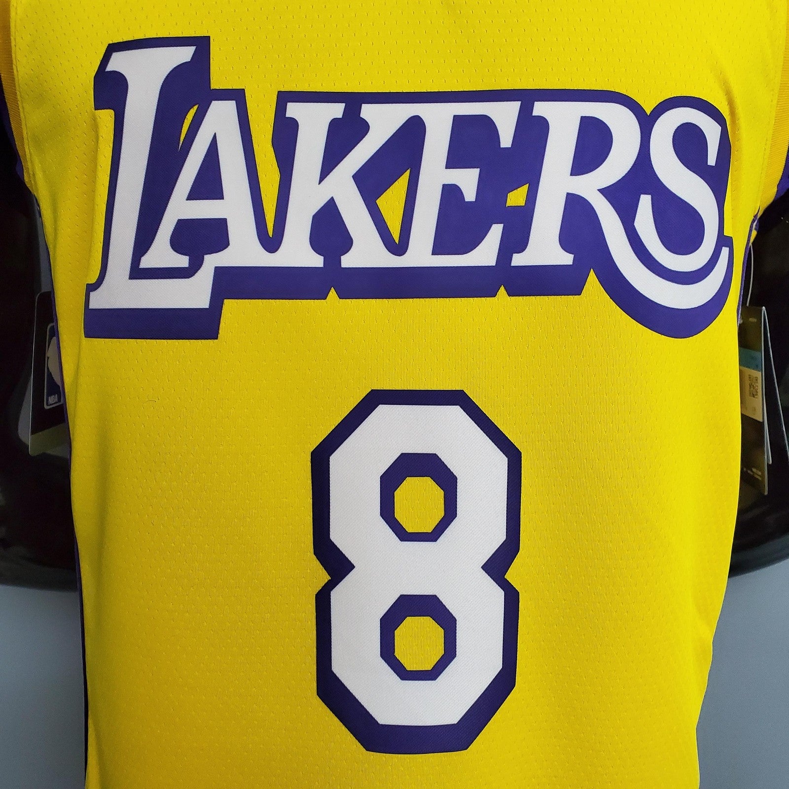 Bryant #8 Los Angeles Lak V Neck City Edition Yellow Nba Jersey Nike Connect Recognition