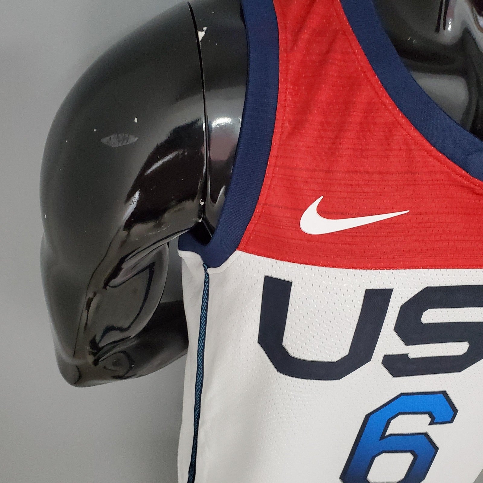 2021 Olympic Games Lillard#6 Usa Team Usa White Red Nba Jersey