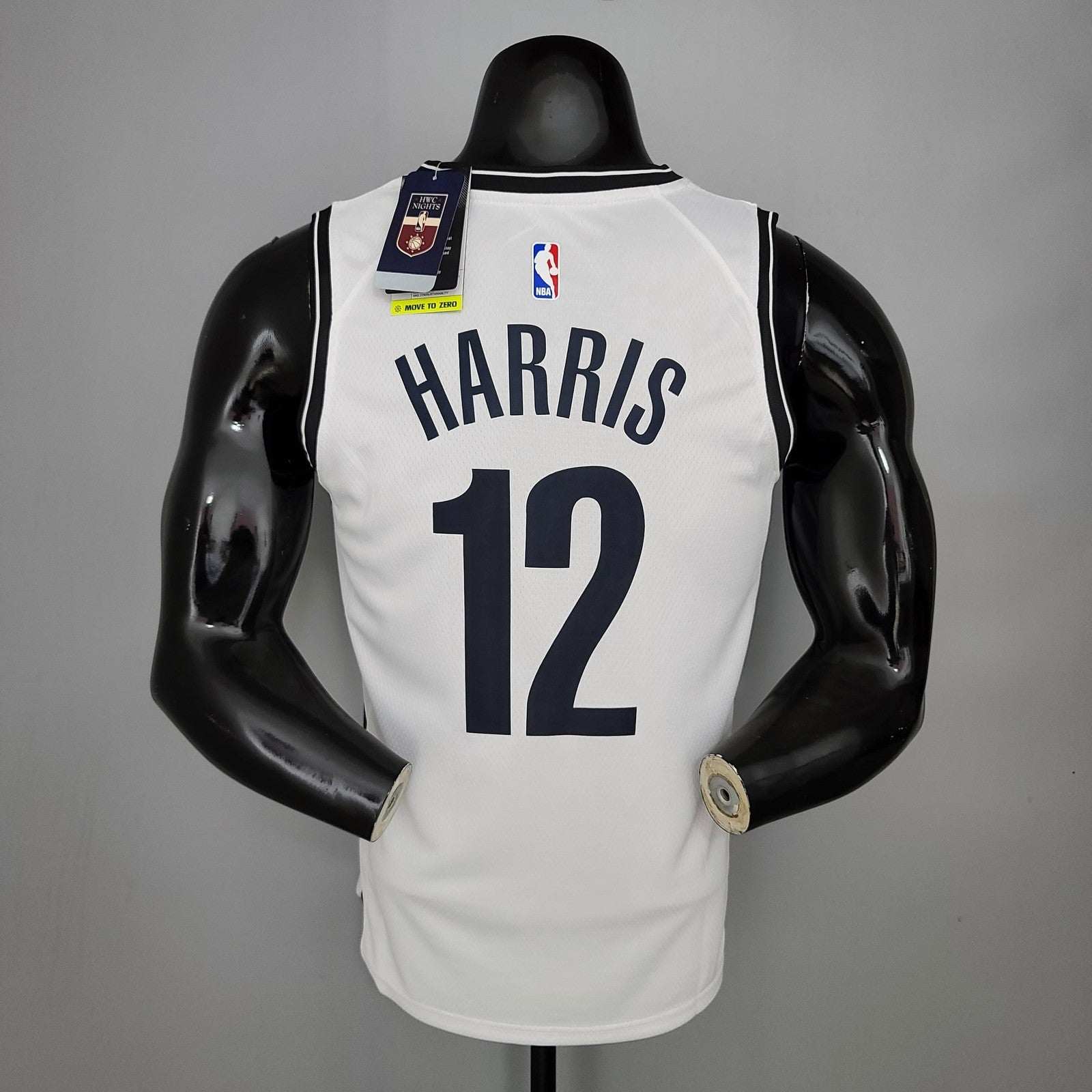 Harris#12 Brooklyn Nets White Nba Jersey