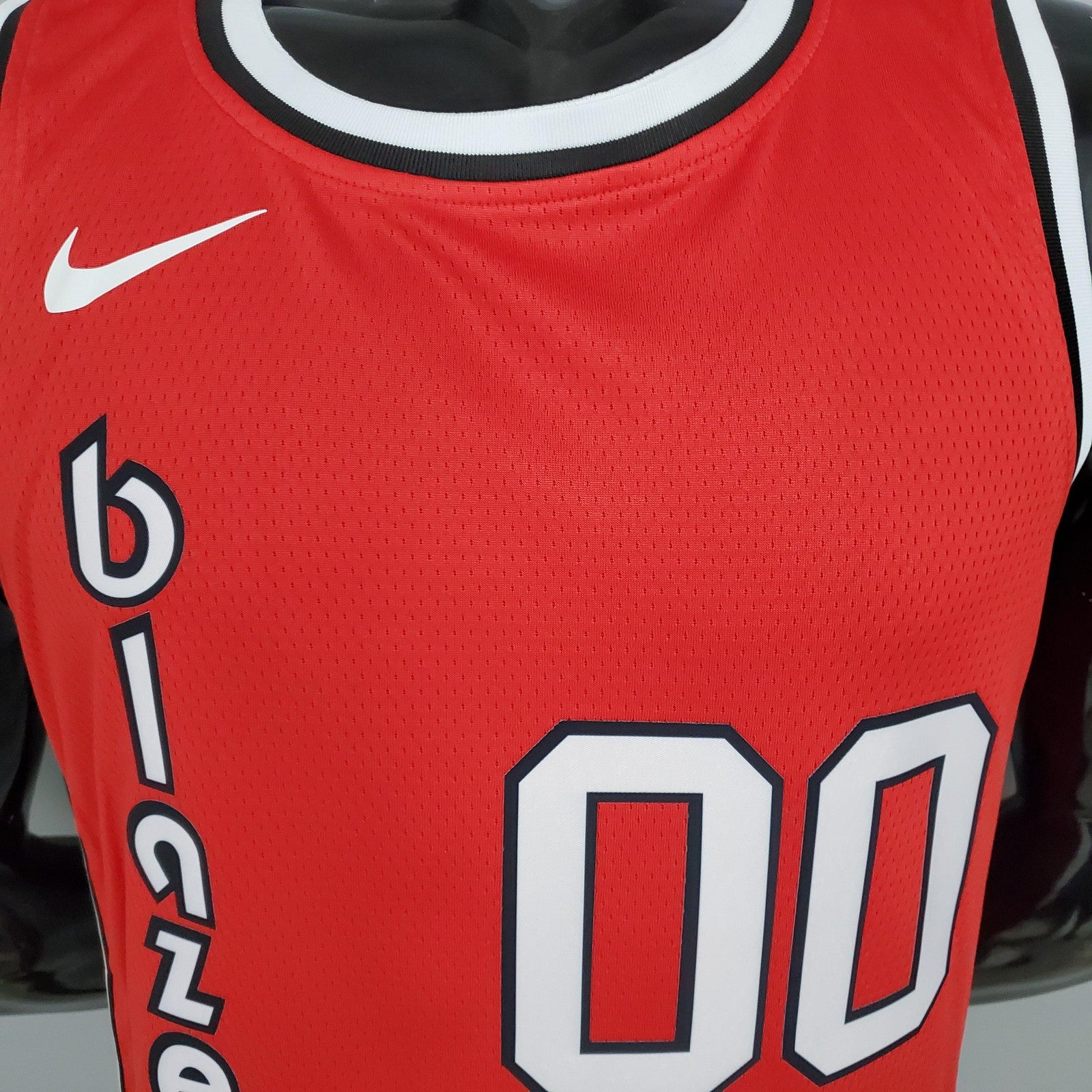 Anthony#00 Trail Blazers Retro Red Nba Jersey
