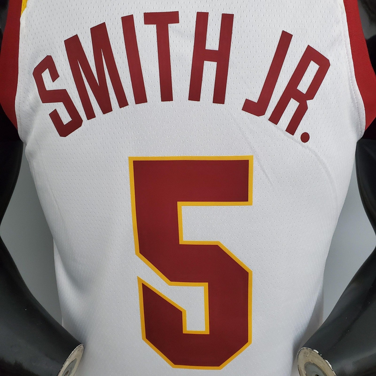 Cavaliers Smith Jr #5 White Nba Jersey