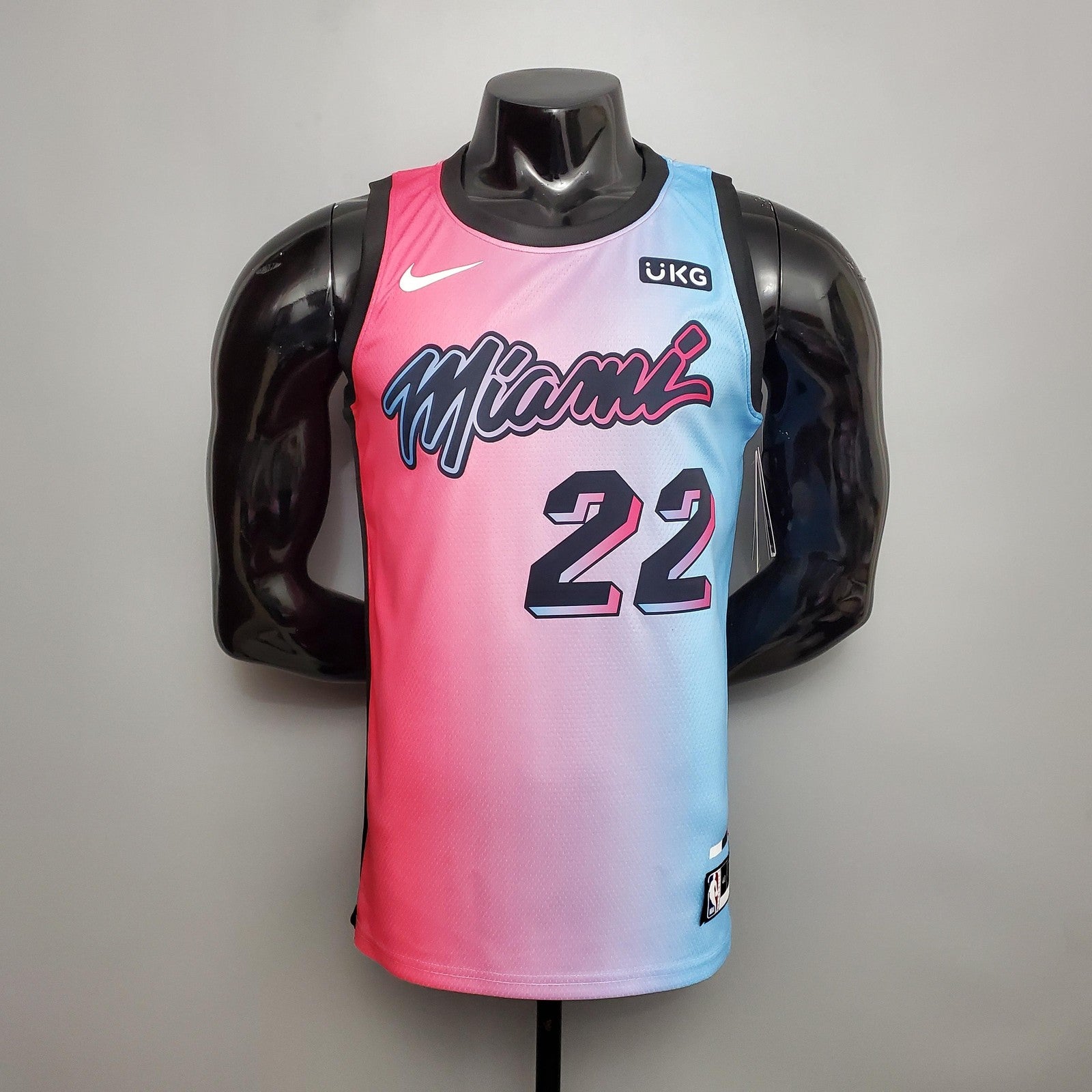 New Miami Heat Butler #22 City Edition Pink Blue Gradient Color (support Customization)