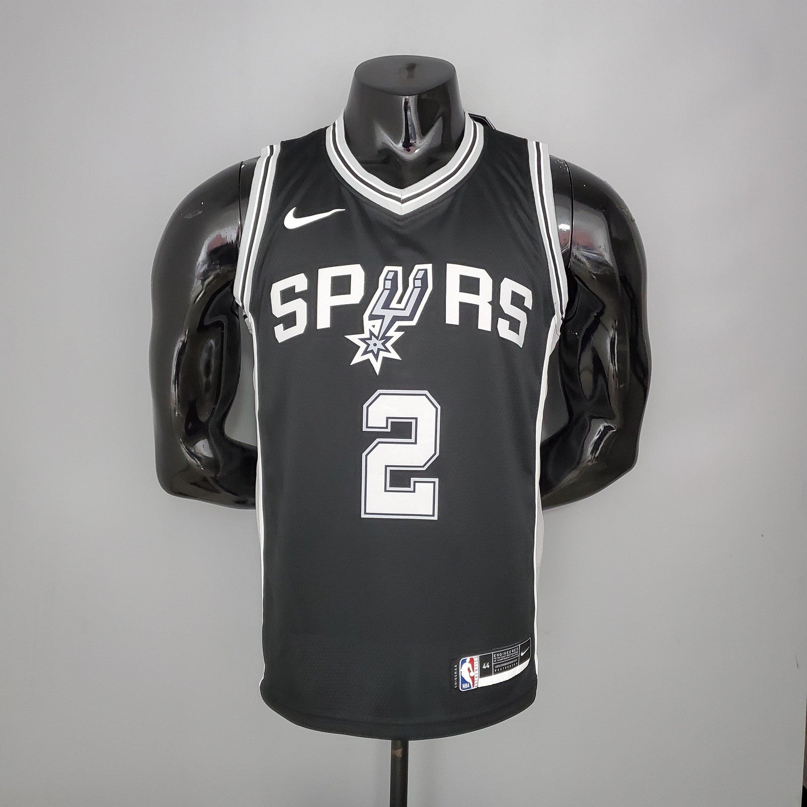 Leonard#2 Spurs Black Nba Jersey