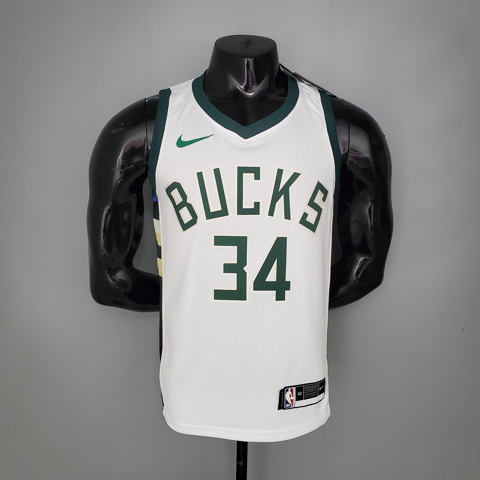 2021 Antetokounmpo #34 Bucks Home White Nba Jersey