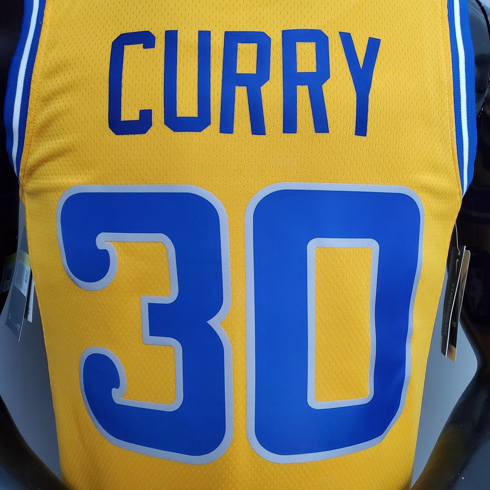 Retro Version Curry#30 Golden State Warriors Yellow Nba Jersey