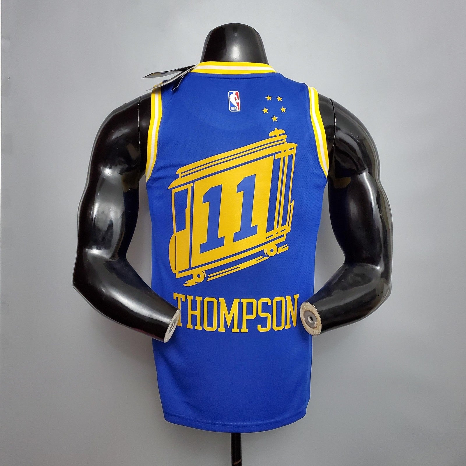 Tram Version Thompson#11 Golden State Warriors Blue Nba Jersey